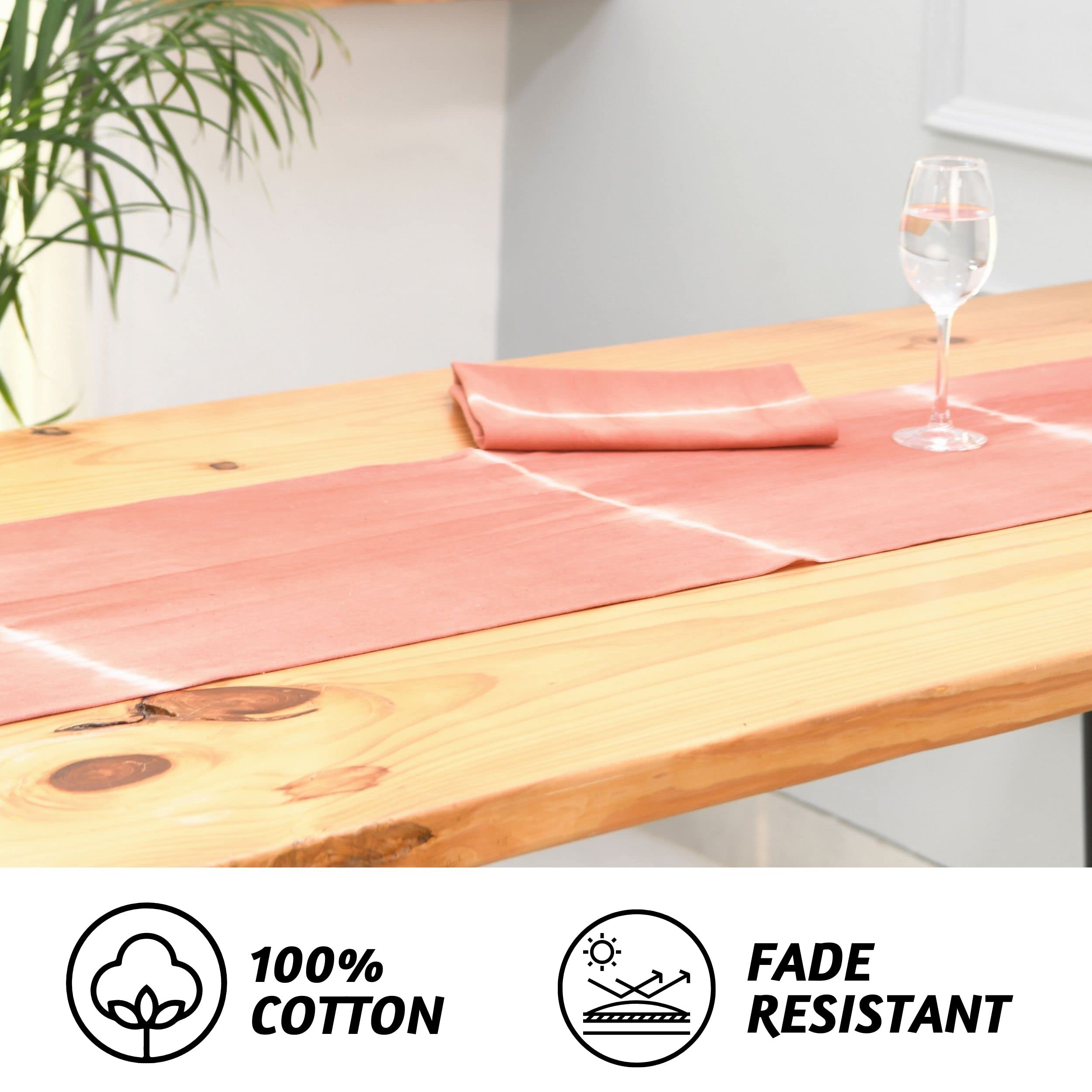 Folkulture Indie Stripe Rust Table Runner 14" x 90"