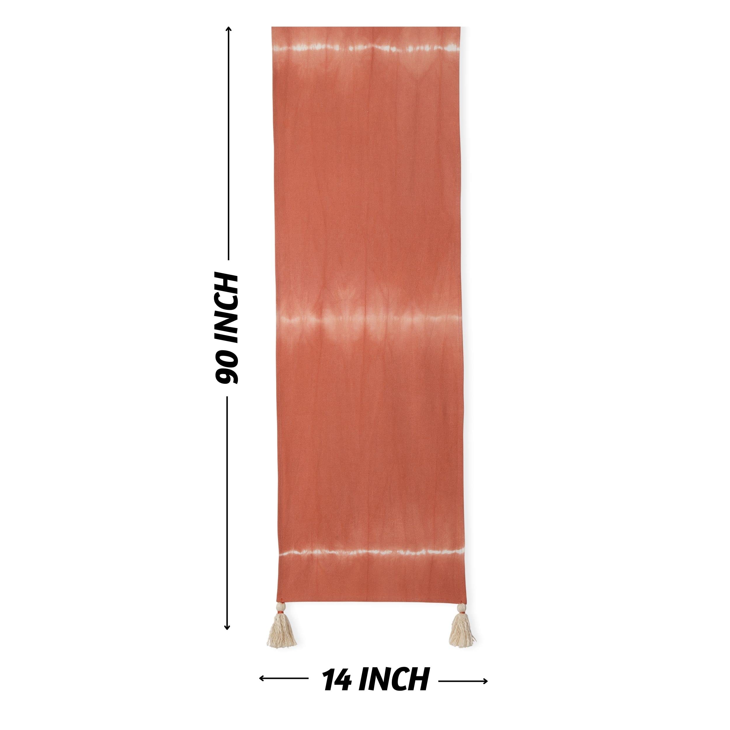 Folkulture Indie Stripe Rust Table Runner 14" x 90"