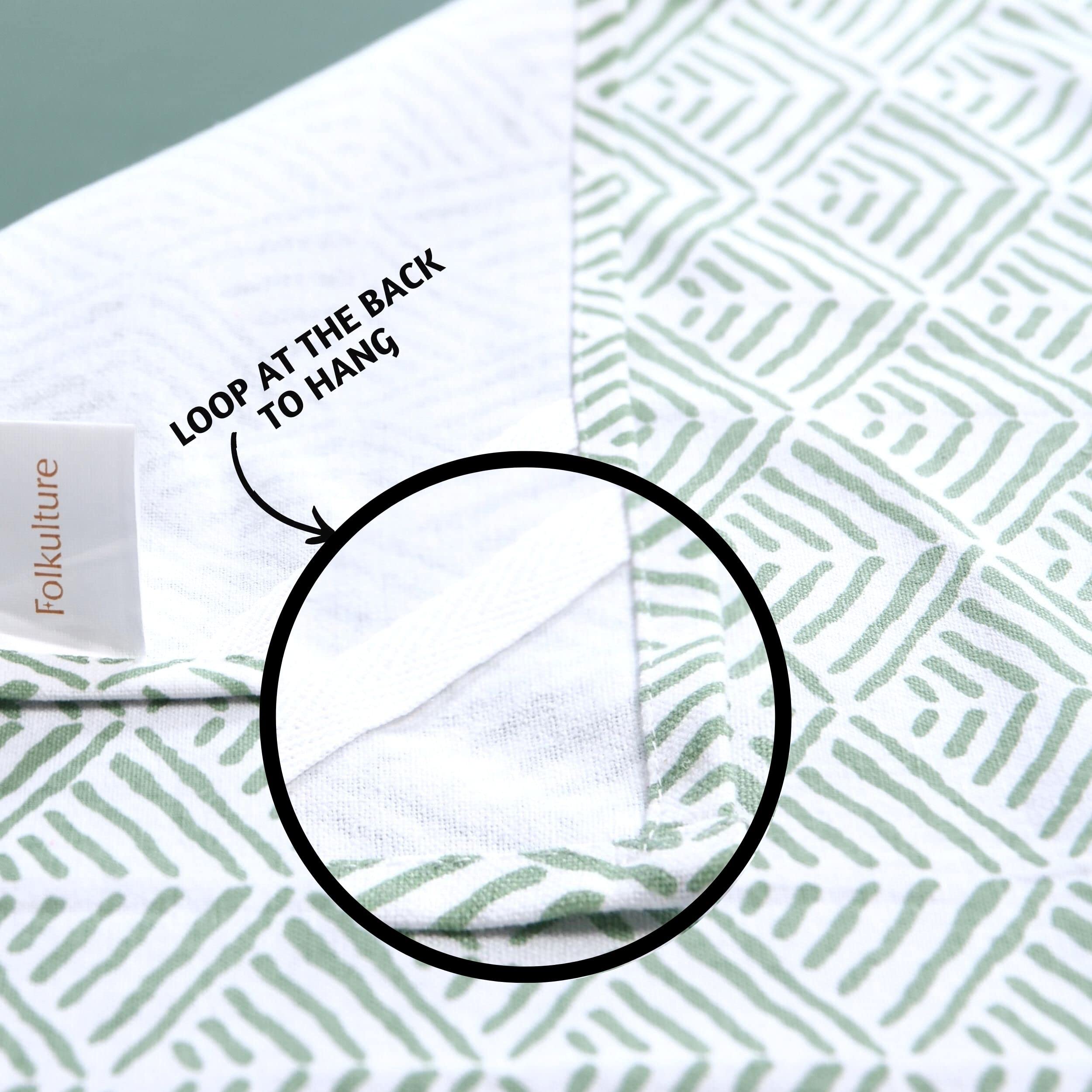 Folkulture Set of 3 Kitchen Towel 100% Recycled Cotton Magic Mushroom 20" x 26"