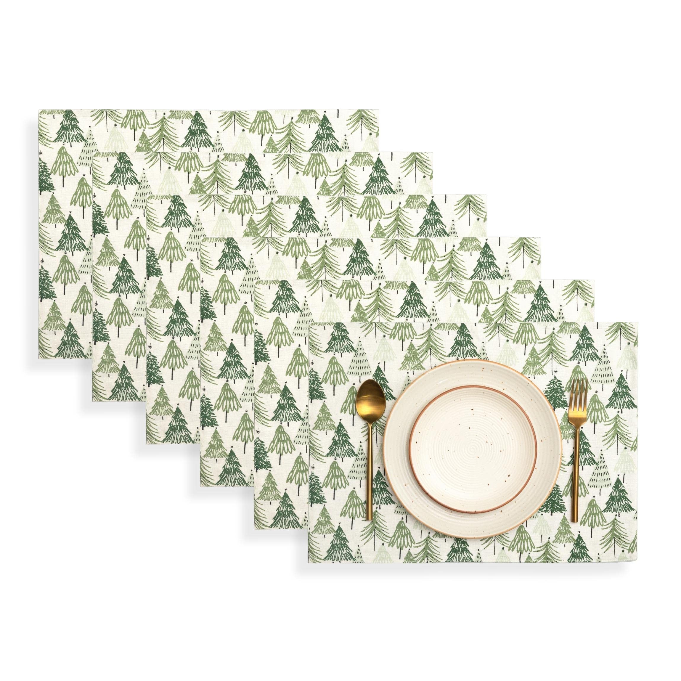 Folkulture  14" x 19" Set of 6 Christmas Story Placemats