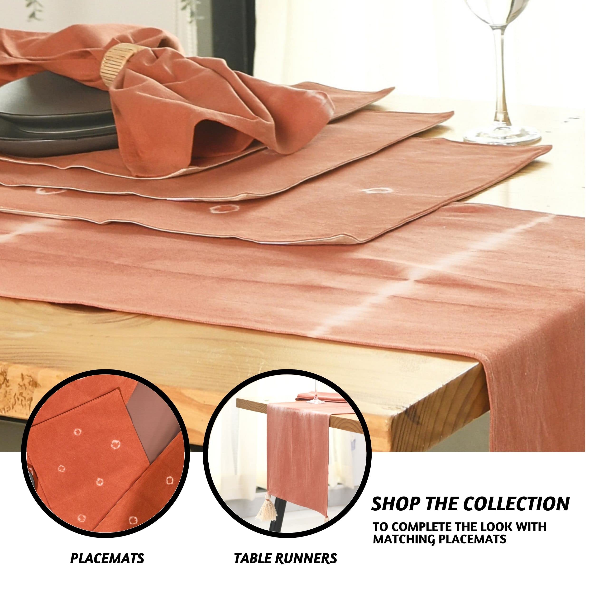 Folkulture Indie Stripe Rust Table Runner 14" x 108"