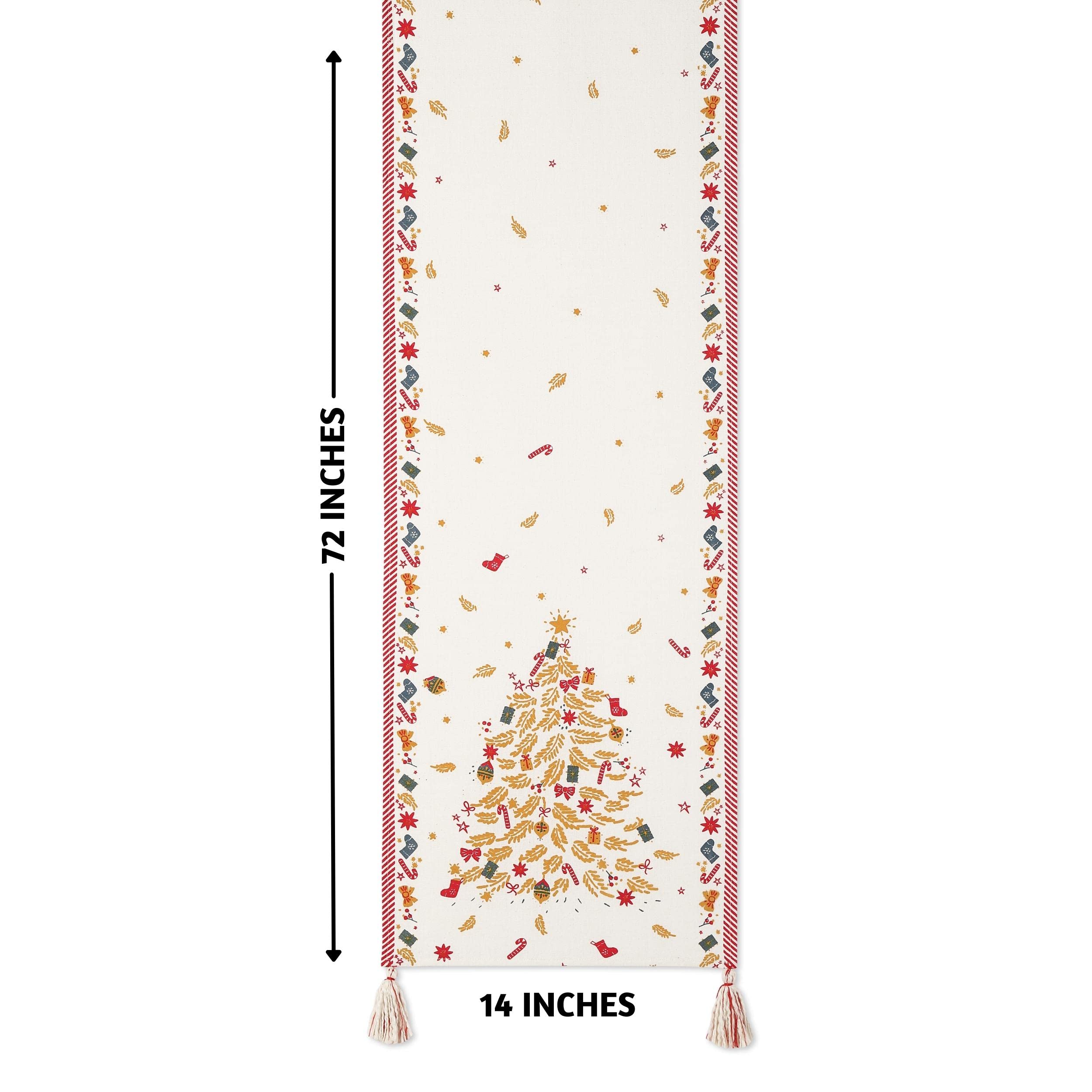 Folkulture 14" x 72"  Table Runner - Very Merry