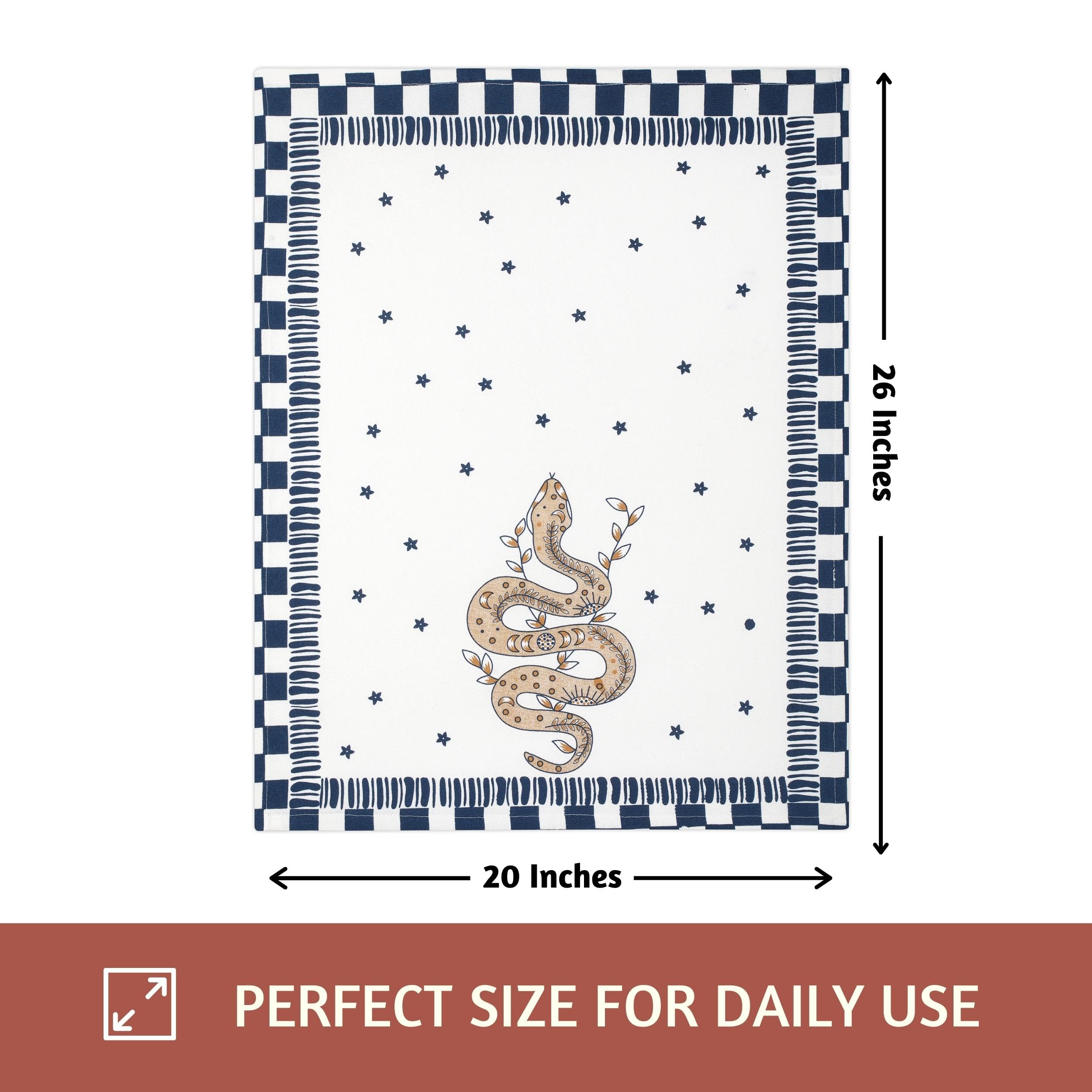 Folkulture 20" X 26" Set of 3 Kitchen Towel Cotton - Don't Quit