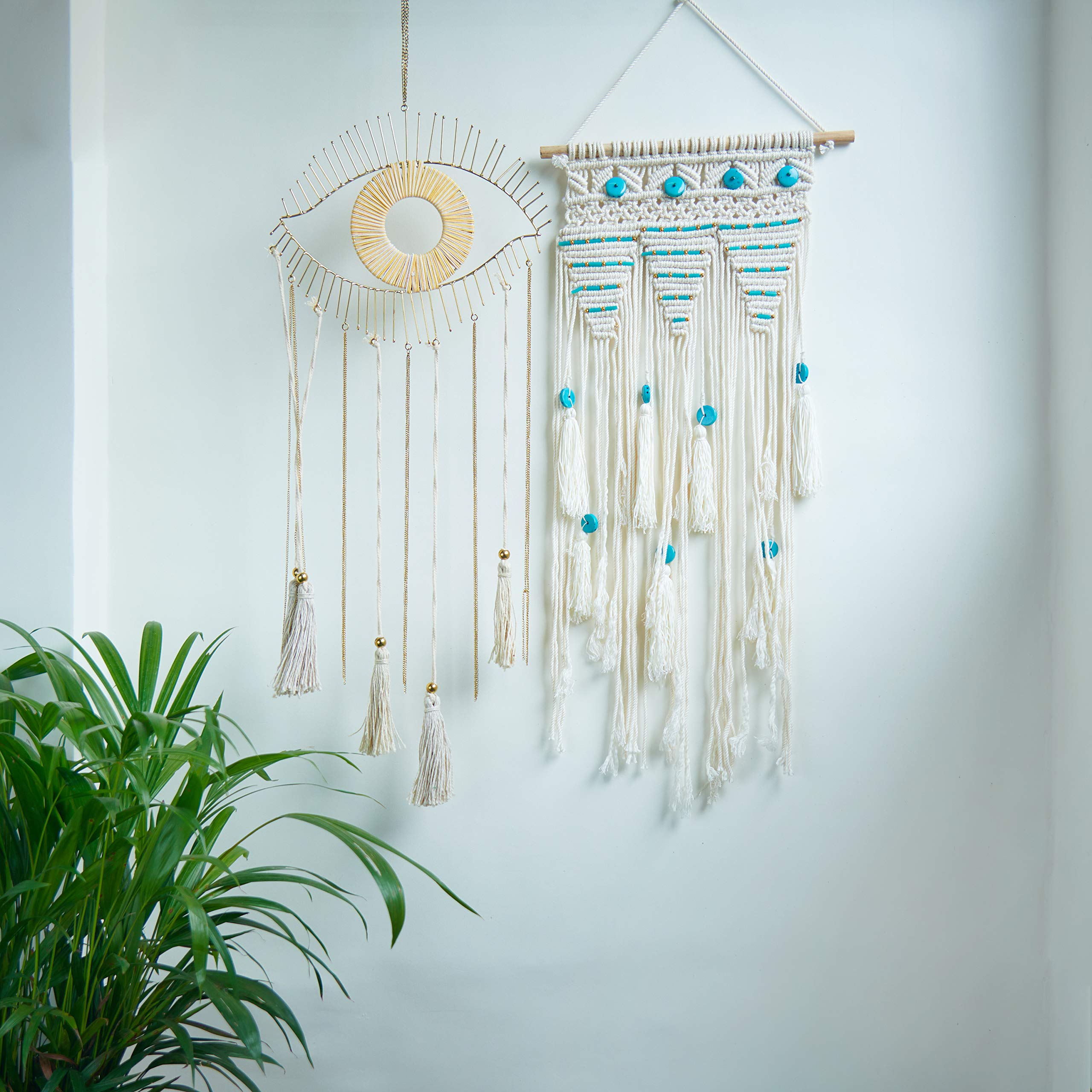 Folkulture Wall Hanging Yellow Thread Eye