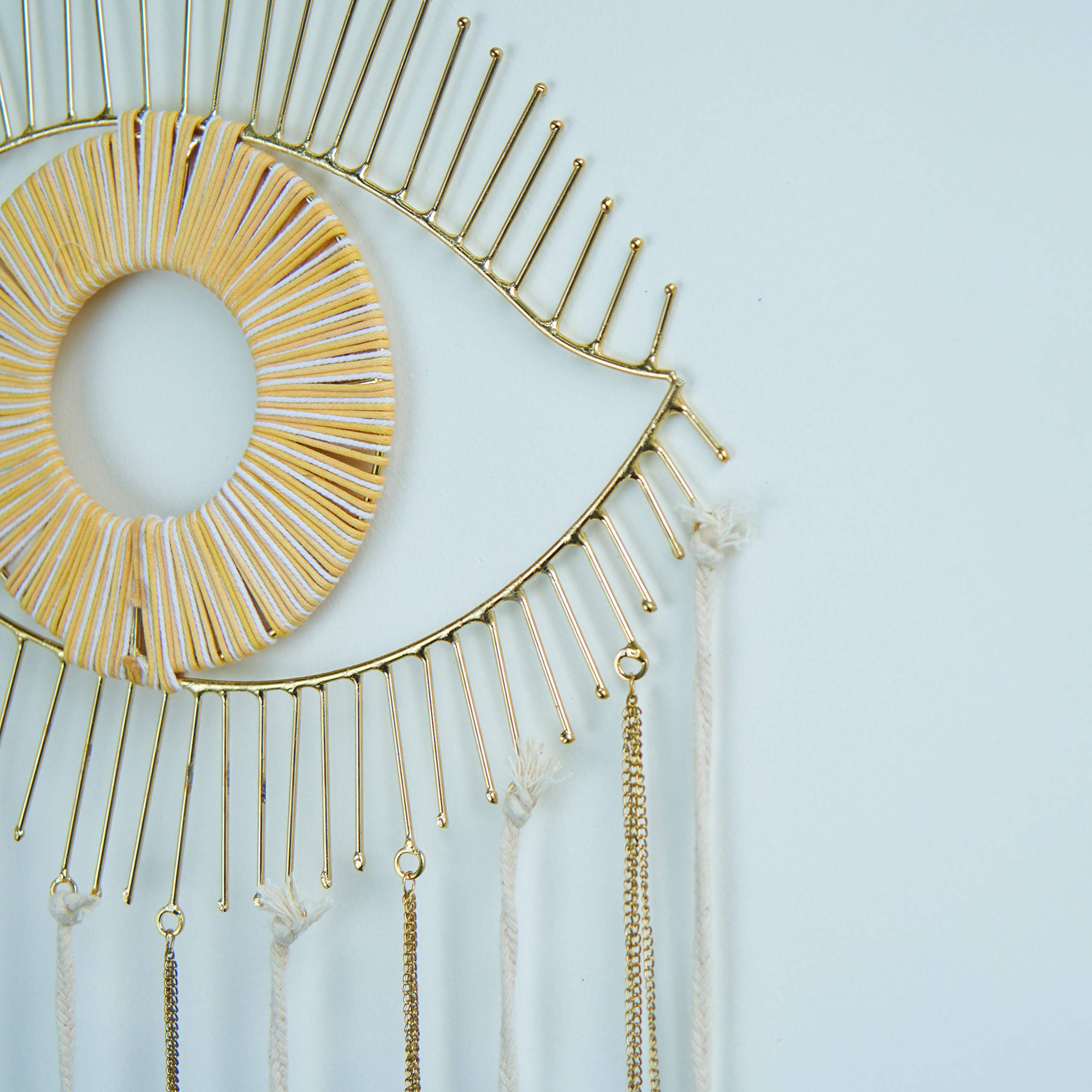 Folkulture Wall Hanging Yellow Thread Eye