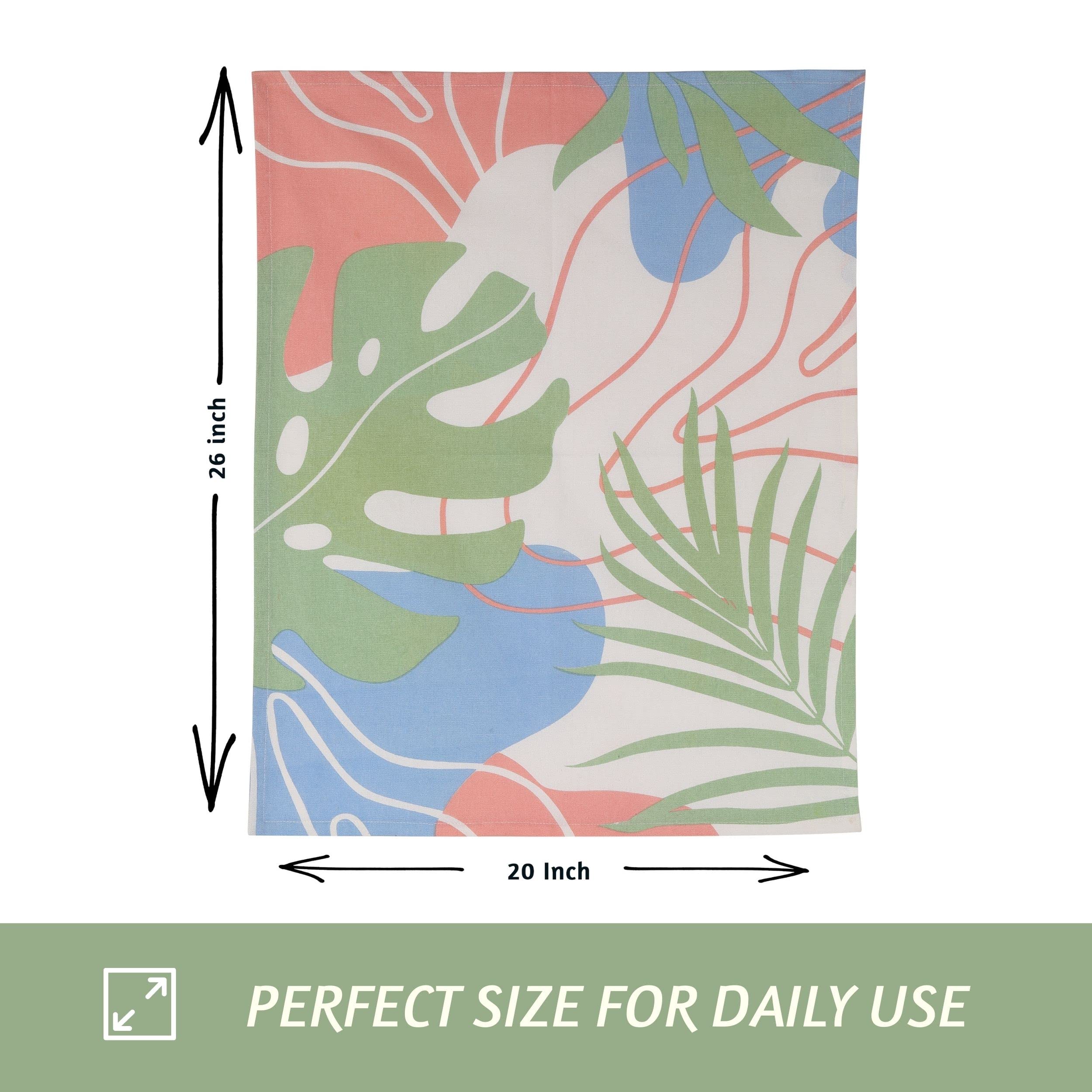 Folkulture 20" x 26" Abstract Faces Kitchen Towel