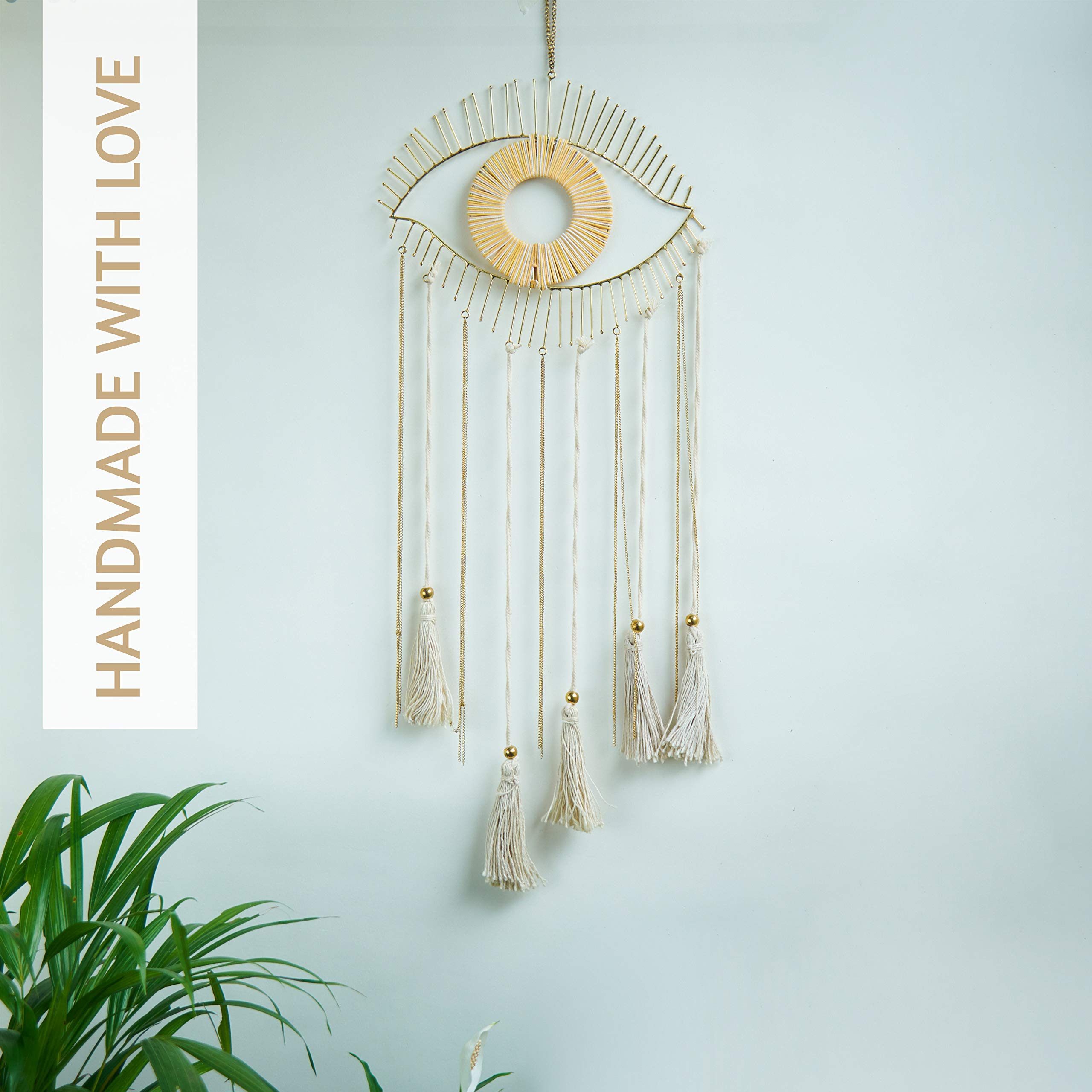 Folkulture Wall Hanging Yellow Thread Eye