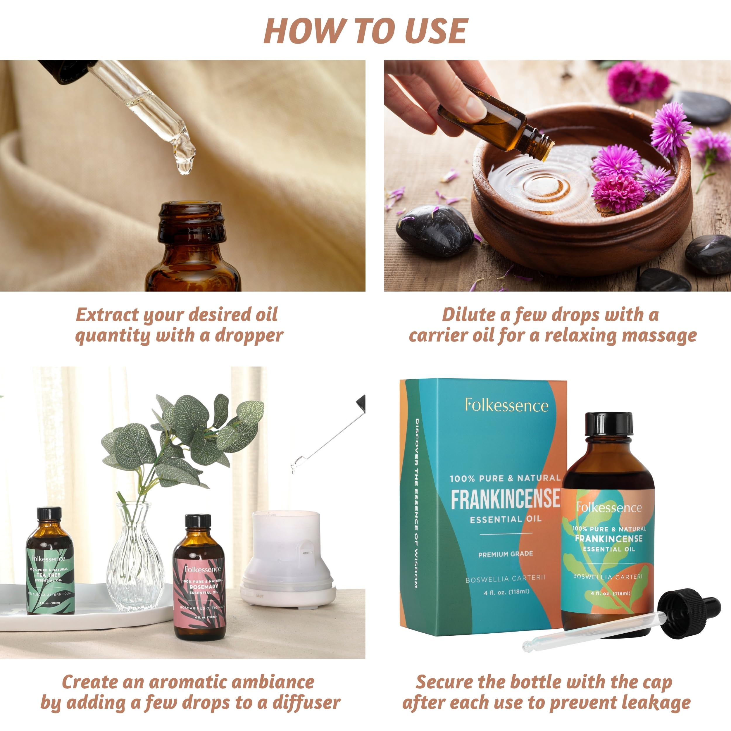 Folkulture 118 ml Pure Essential Oils Singles - Frankincense