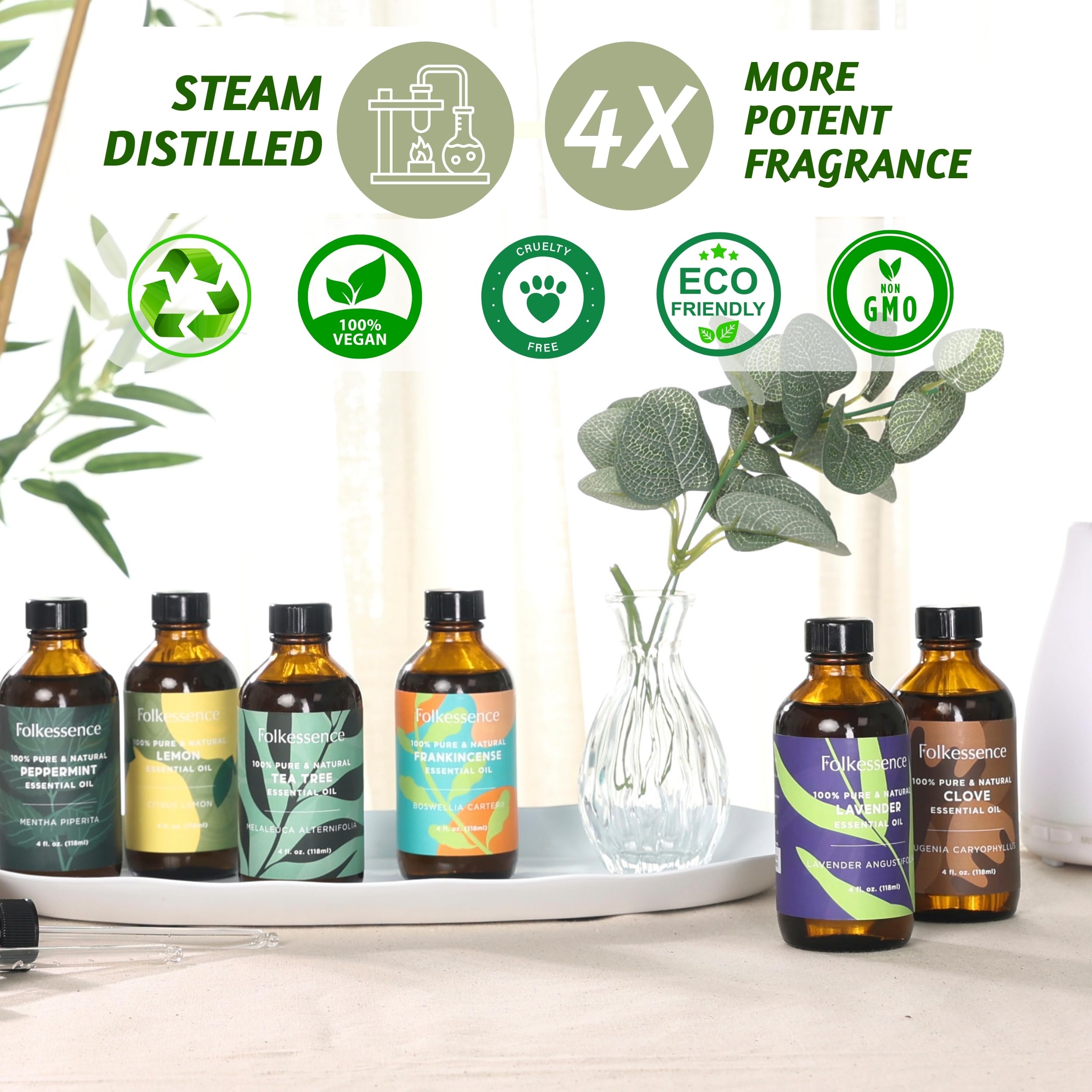 Folkulture 118 ml Pure Essential Oils Singles - Frankincense