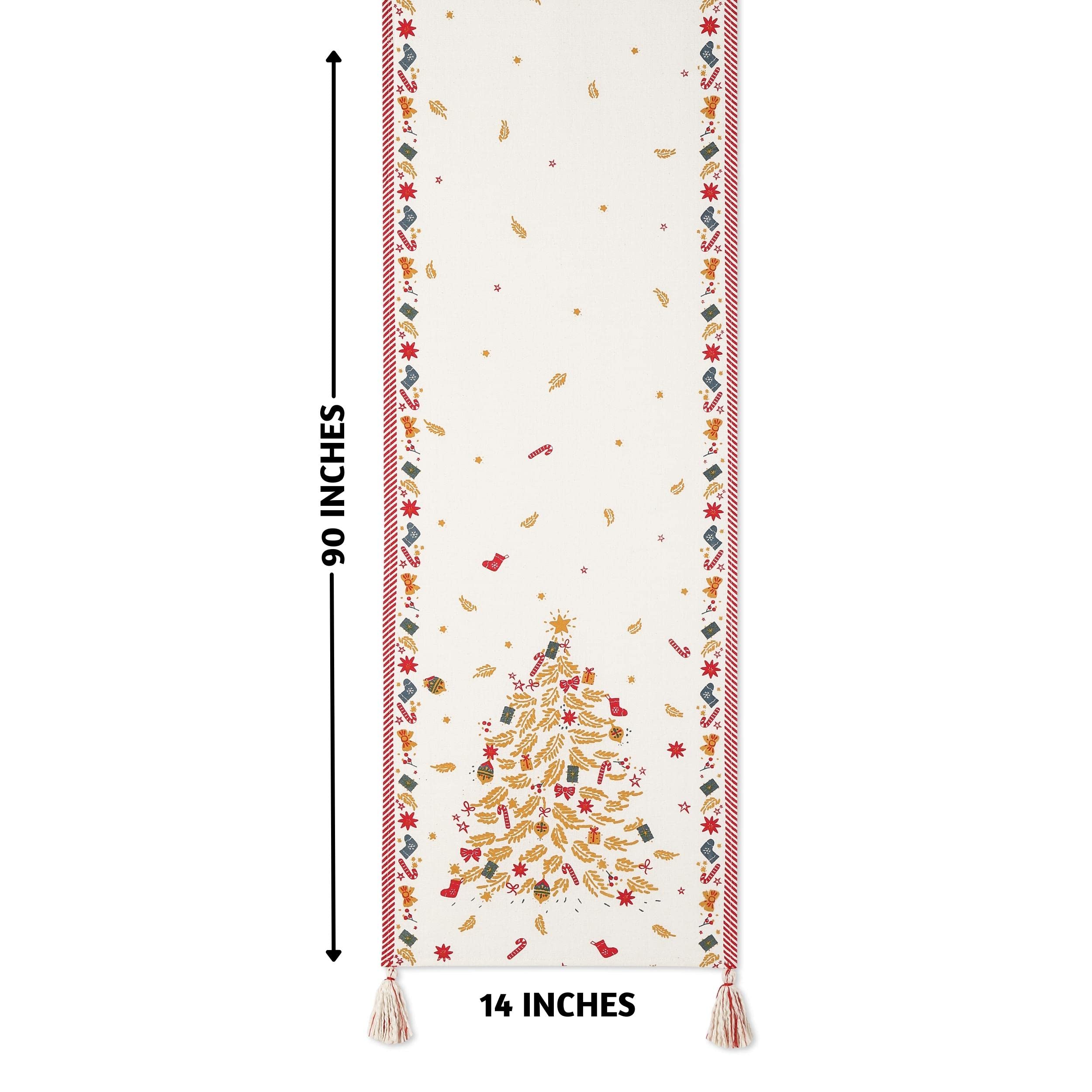 Folkulture 14" x 90"  Table Runner - Very Merry