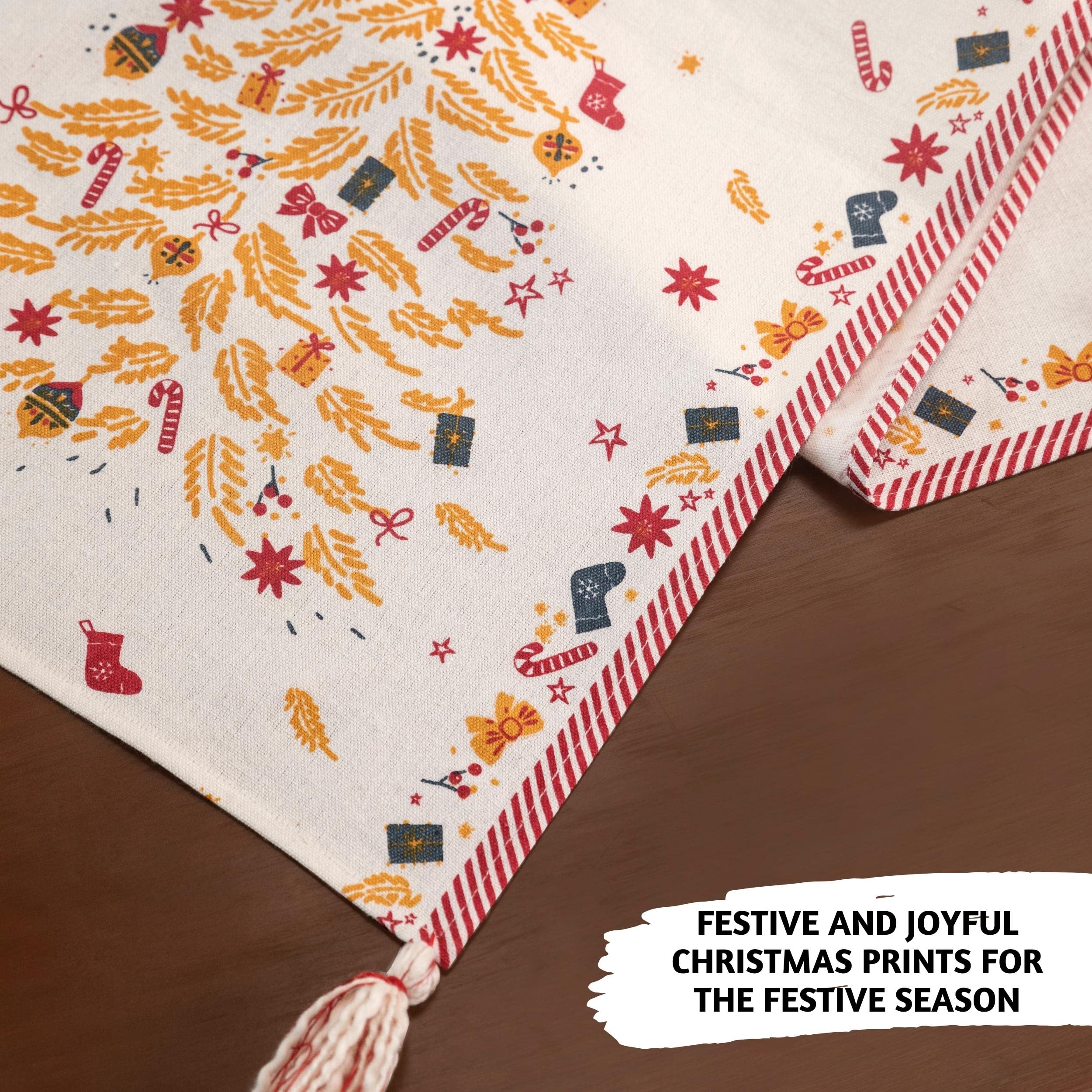 Folkulture 14" x 72"  Table Runner - Very Merry