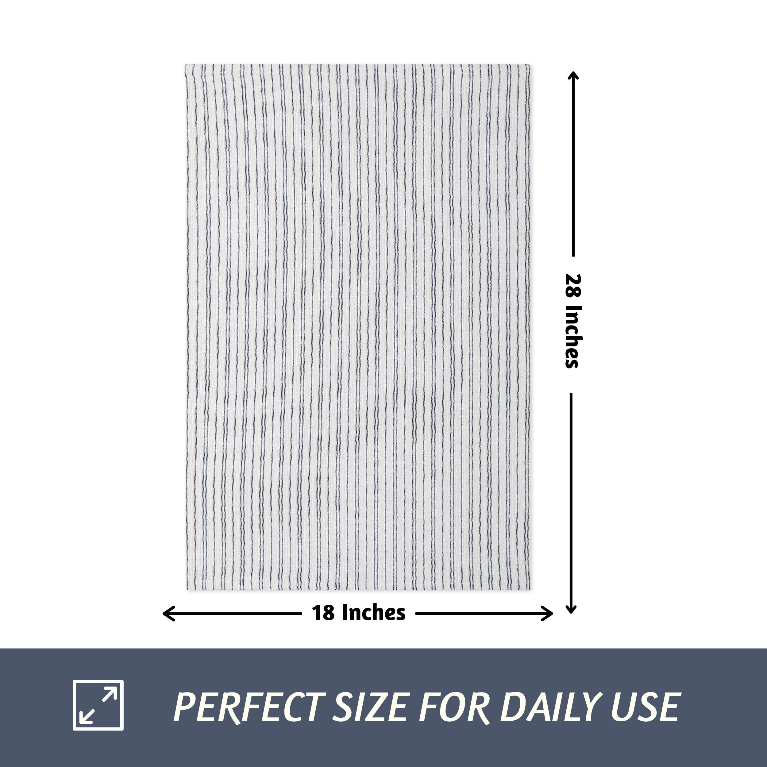 Folkulture 18" x 28" Set of 3 Kitchen Towel - Coastal Midnight Blue