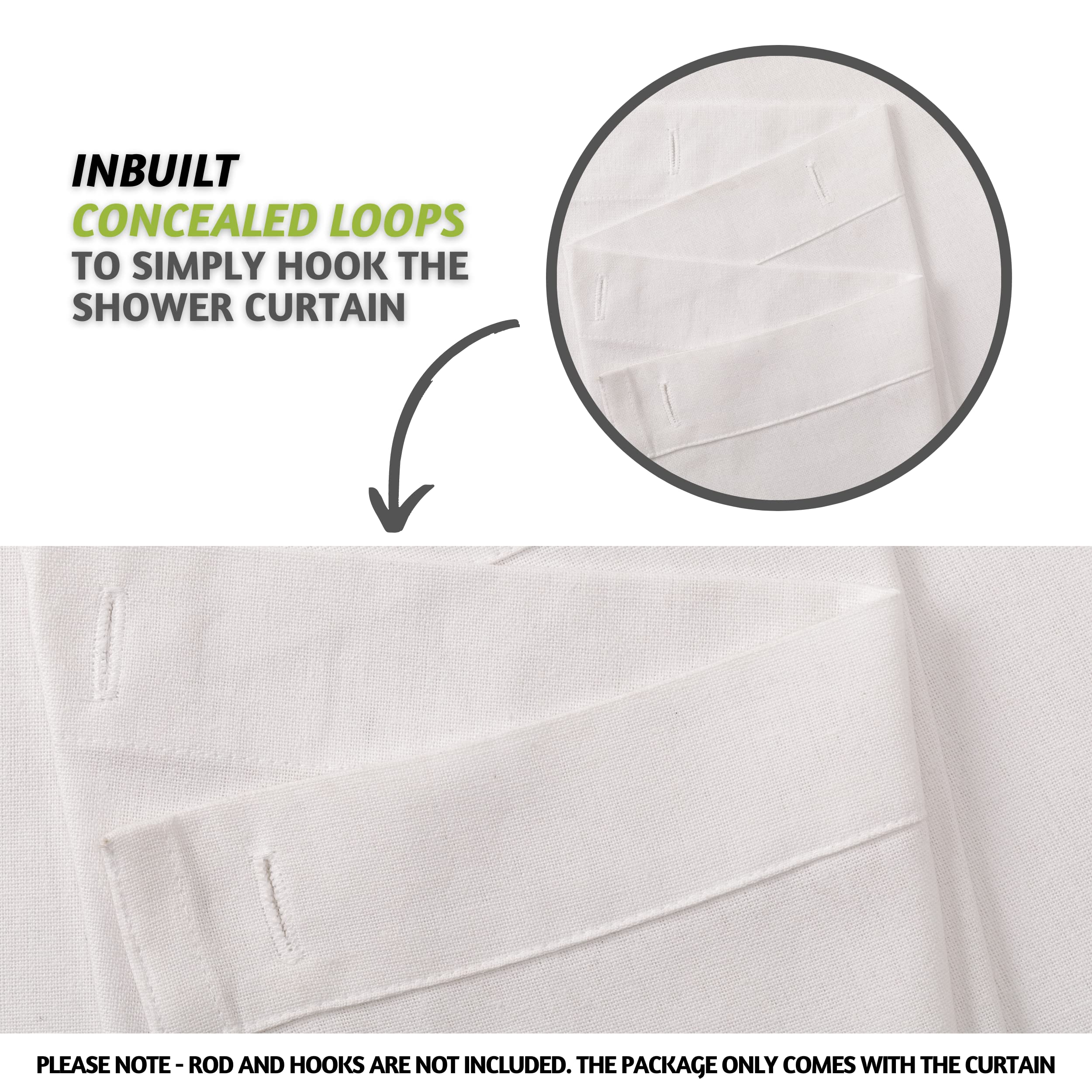 Folkulture 72" x 72" Shower Curtains - Cabana Stripe - Taupe