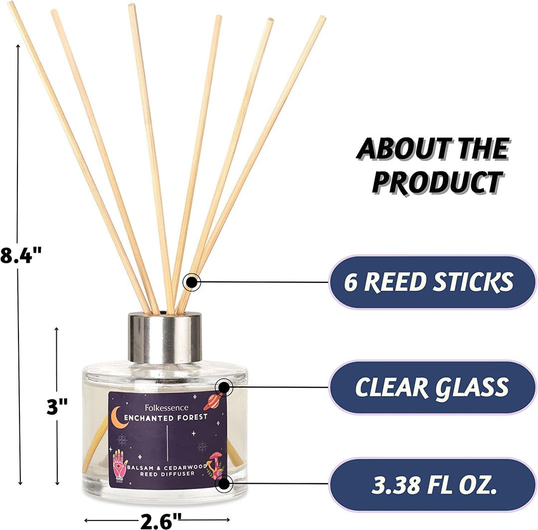 Reed Diffuser Set, 100 ml - Enchanted Forest, Balsam & Cedarwood ...