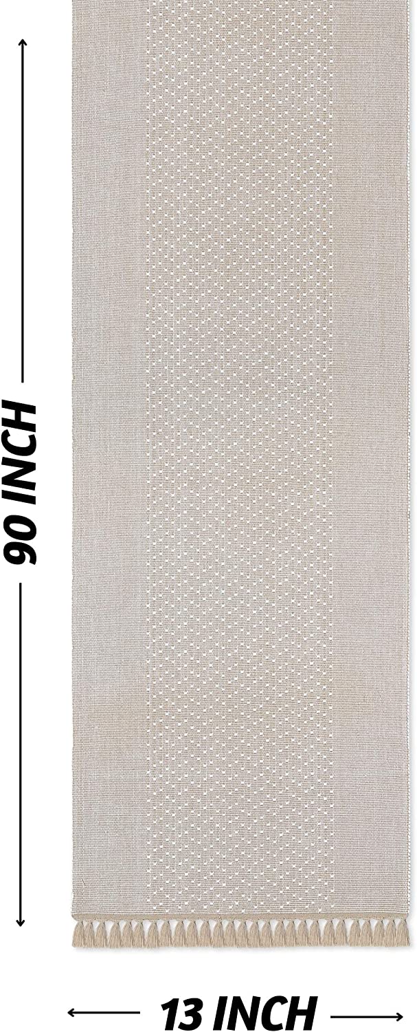 Classic Ribbed Table Runner - Taupe – Folkulture India